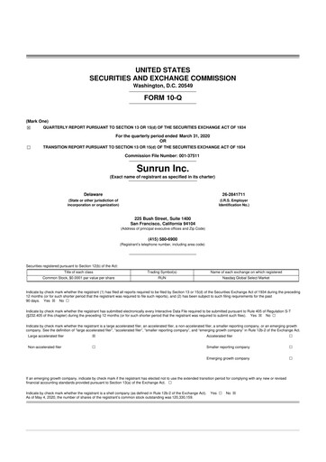 Thumbnail Sunrun
 10-Q Quarterly Report FY2020 