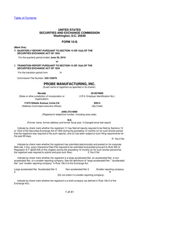 Miniature Clean Energy Technologies 10-Q Rapport trimestriel  