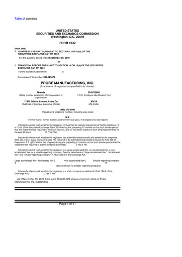 Miniature Clean Energy Technologies 10-Q Rapport trimestriel  