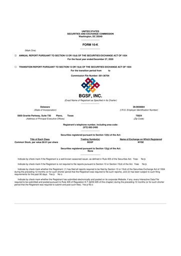 Thumbnail BG Staffing
 10-K Annual Report 2020