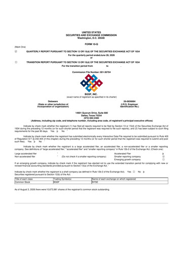 Thumbnail BG Staffing
 10-Q Quarterly Report FY2026 