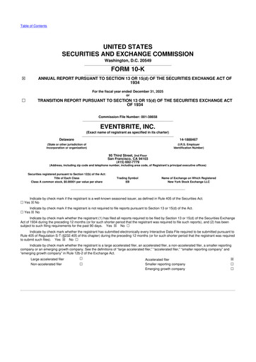 Thumbnail Eventbrite 10-K Annual Report 2025