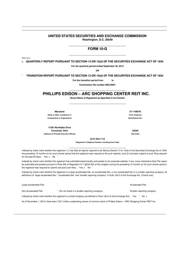 Thumbnail Phillips Edison & Company 10-Q Quarterly Report FY2013 