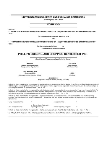 Thumbnail Phillips Edison & Company 10-Q Quarterly Report FY2014 
