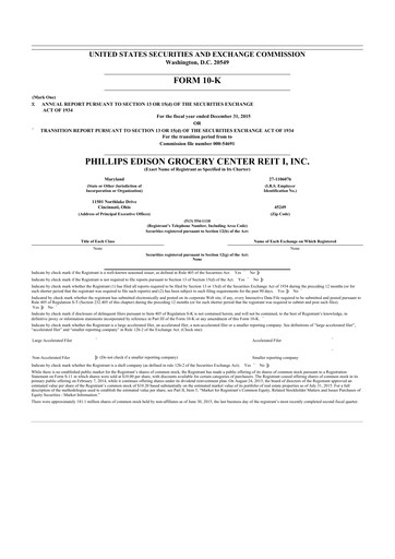 Vorschaubild Phillips Edison & Company 10-K Jahresbericht 2015