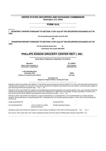 Thumbnail Phillips Edison & Company 10-Q Quarterly Report FY2016 