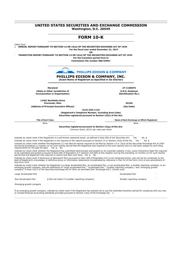 Vorschaubild Phillips Edison & Company 10-K Jahresbericht 2017