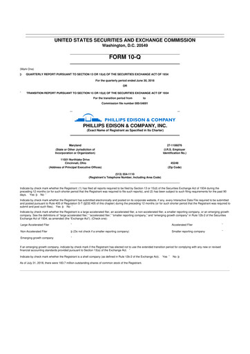 Thumbnail Phillips Edison & Company 10-Q Quarterly Report FY2018 