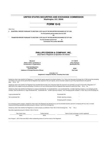 Thumbnail Phillips Edison & Company 10-Q Quarterly Report FY2019 