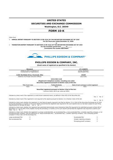 Vorschaubild Phillips Edison & Company 10-K Jahresbericht 2020