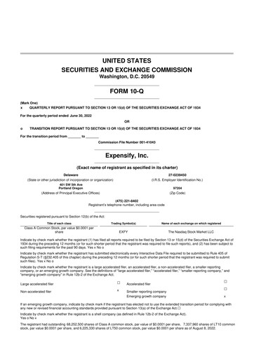 Thumbnail Expensify 10-Q Quarterly Report FY2022 