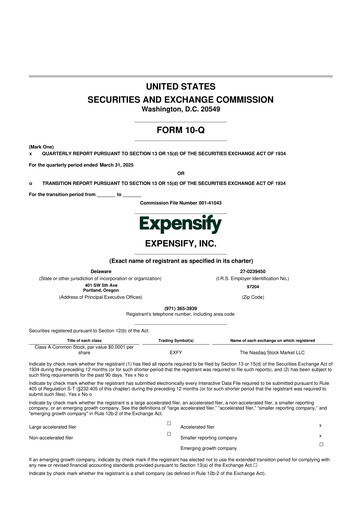 Thumbnail Expensify 10-Q Quarterly Report FY2025 