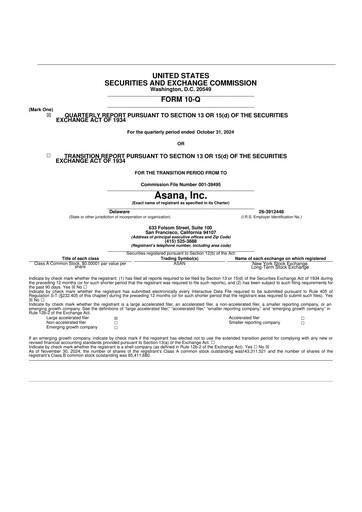 Thumbnail Asana 10-Q Quarterly Report FY2025 