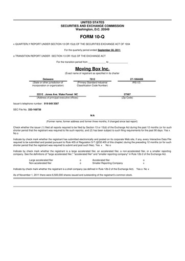 Thumbnail Barfresh Food Group 10-Q Quarterly Report FY2011 