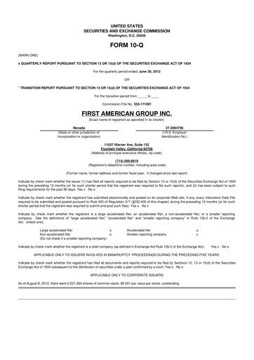 Miniature Loop Industries
 10-Q Rapport trimestriel  