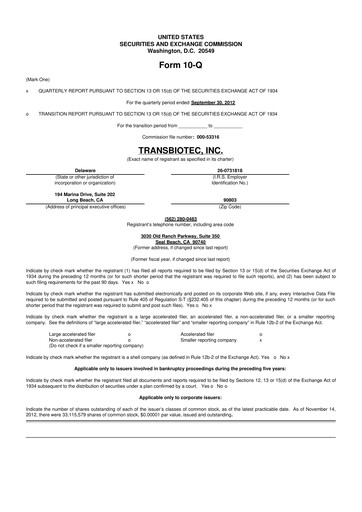 Thumbnail SOBR Safe 10-Q Quarterly Report FY2012 