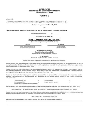 Miniature Loop Industries
 10-Q Rapport trimestriel  