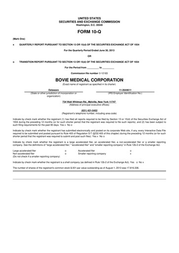 Thumbnail Apyx Medical 10-Q Quarterly Report FY2013 