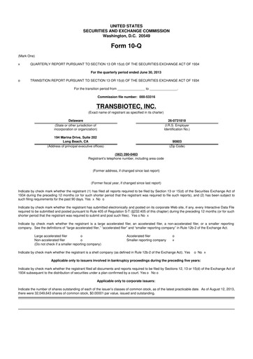 Thumbnail SOBR Safe 10-Q Quarterly Report FY2013 