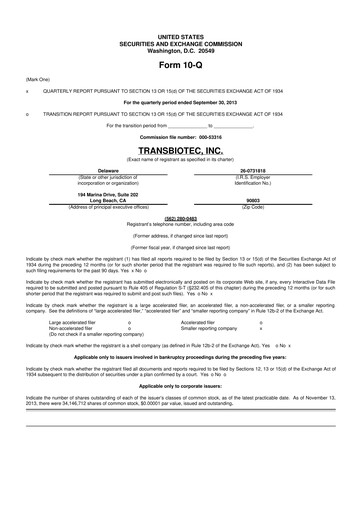 Thumbnail SOBR Safe 10-Q Quarterly Report FY2013 