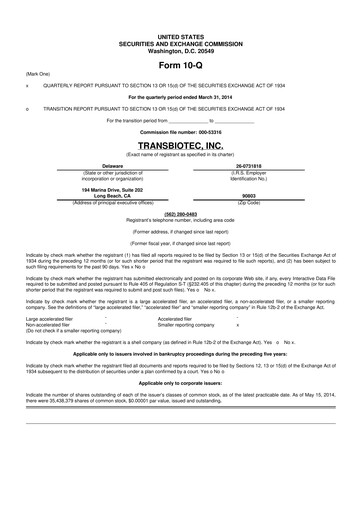 Thumbnail SOBR Safe 10-Q Quarterly Report FY2013 