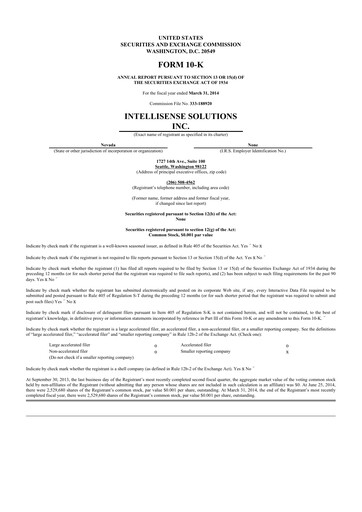 Thumbnail Odysight.ai 10-K Annual Report 2014