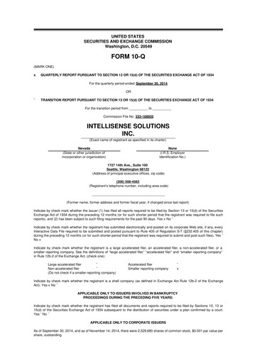 Thumbnail Odysight.ai 10-Q Quarterly Report FY2015 