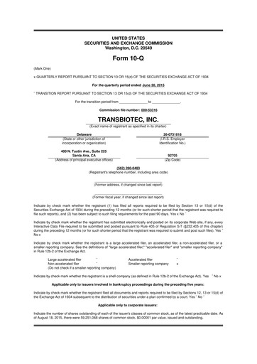 Thumbnail SOBR Safe 10-Q Quarterly Report FY2015 