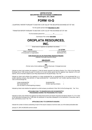 Vorschaubild American Battery Technology Company 10-Q Quartalsbericht 2016 