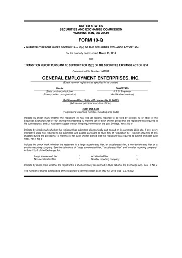 Vorschaubild GEE Group 10-Q Quartalsbericht 2016 