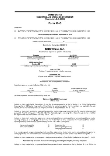 Thumbnail SOBR Safe 10-Q Quarterly Report FY2020 