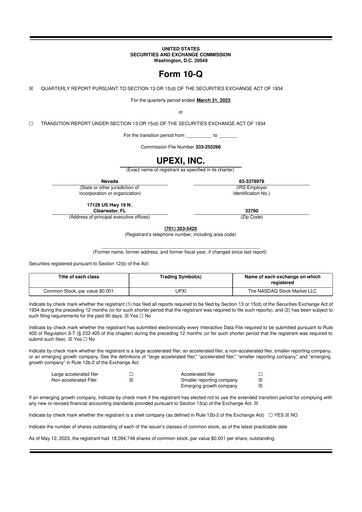 Thumbnail Upexi 10-Q Quarterly Report FY2023 