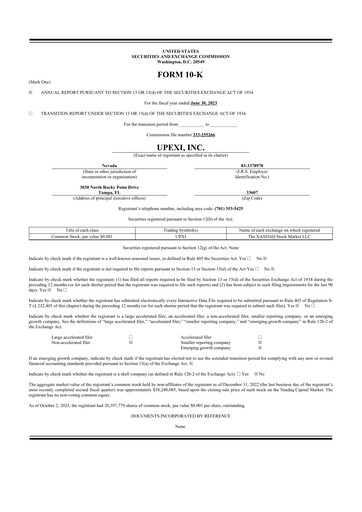 Thumbnail Upexi 10-K Annual Report 2023