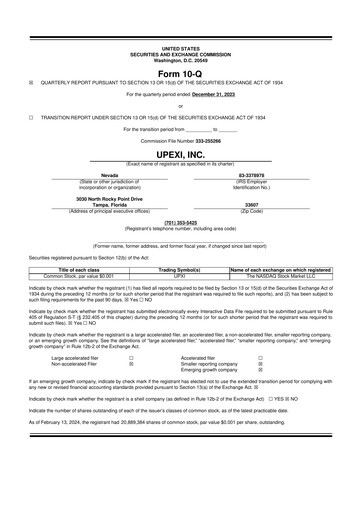 Thumbnail Upexi 10-Q Quarterly Report FY2024 