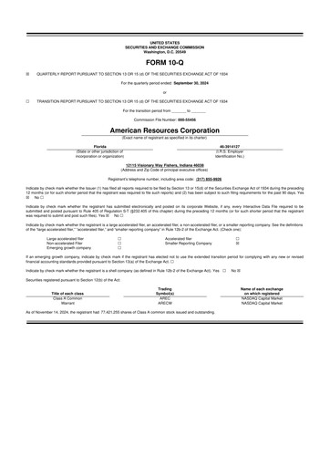 Thumbnail American Resources Corp 10-Q Quarterly Report FY2024 
