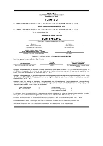 Thumbnail SOBR Safe 10-Q Quarterly Report FY 