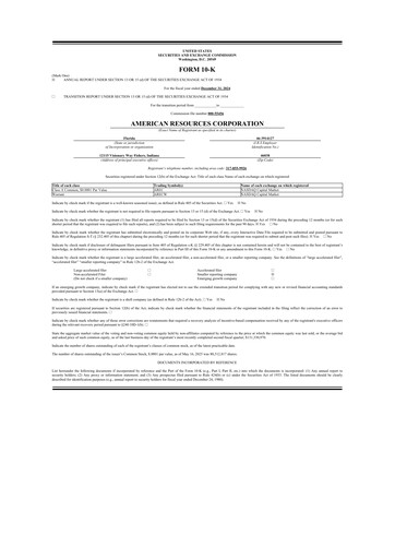 Thumbnail American Resources Corp 10-K Annual Report 