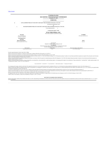 Thumbnail STAG Industrial 10-K Annual Report 2022