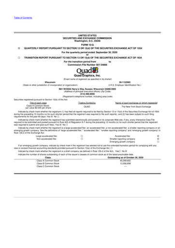 Thumbnail Quad 10-Q Quarterly Report FY2020 