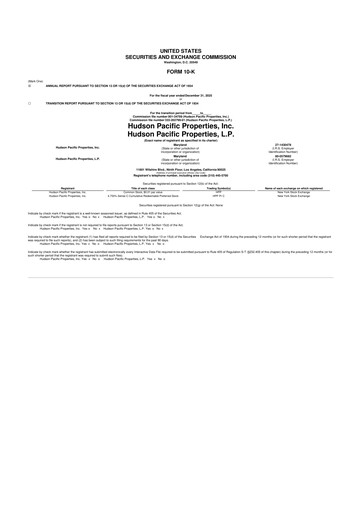 Thumbnail Hudson Pacific Properties
 10-K Annual Report 2025