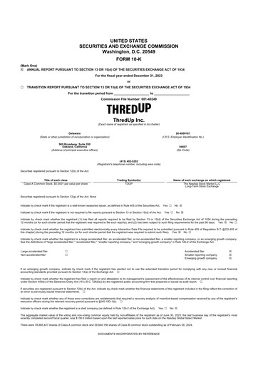 Thumbnail ThredUp 10-K Annual Report 2023