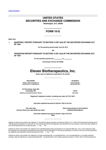 Thumbnail Carisma Therapeutics 10-Q Quarterly Report FY2015 