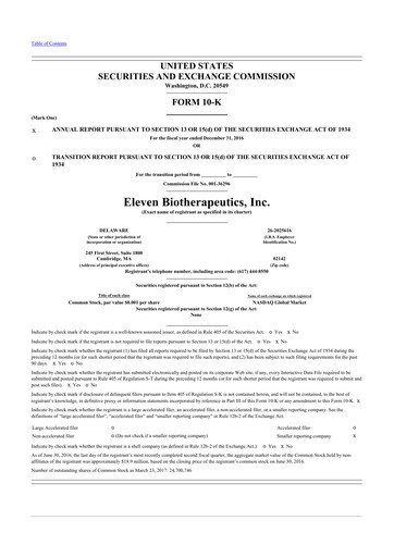 Thumbnail Carisma Therapeutics 10-K Annual Report 2016