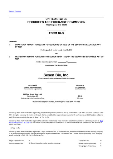 Thumbnail Carisma Therapeutics 10-Q Quarterly Report FY2018 