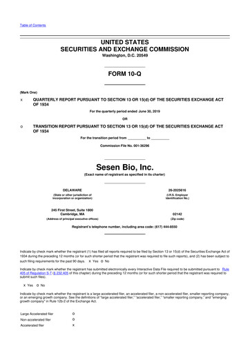 Thumbnail Carisma Therapeutics 10-Q Quarterly Report FY2019 