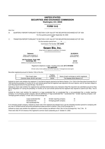 Thumbnail Carisma Therapeutics 10-Q Quarterly Report FY2022 