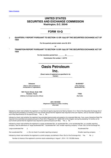 Thumbnail Chord Energy 10-Q Quarterly Report FY2014 
