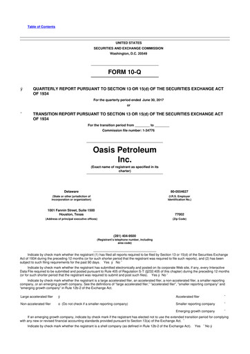 Thumbnail Chord Energy 10-Q Quarterly Report FY2017 