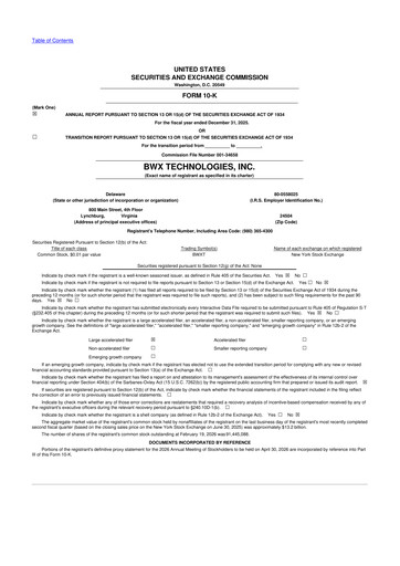 Thumbnail BWX Technologies
 10-K Annual Report 2025