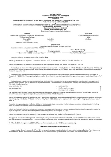 Thumbnail Thermon Group 10-K Annual Report 
